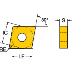 Turning Insert: CNMG432-MM 1115, Carbide
