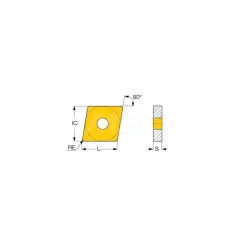 Turning Insert: CNMG432-M3P IC8150, Carbide