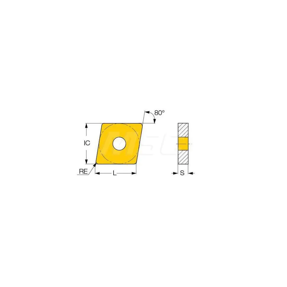 Turning Insert: CNMG 432-TF IC908, Carbide