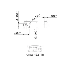 Turning Insert: CNMG 432 TM T9215, Carbide