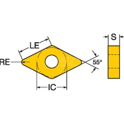 Turning Insert: DNMG432-MM 2025, Carbide