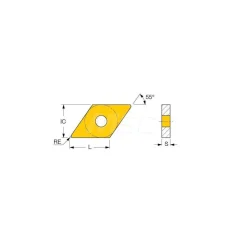 Turning Insert: DNMG432TF IC8250, Carbide