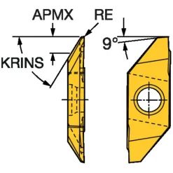 Turning Insert: MABR3020 1025, Carbide