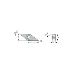 Turning Insert: VCGT331AS IC20, Carbide