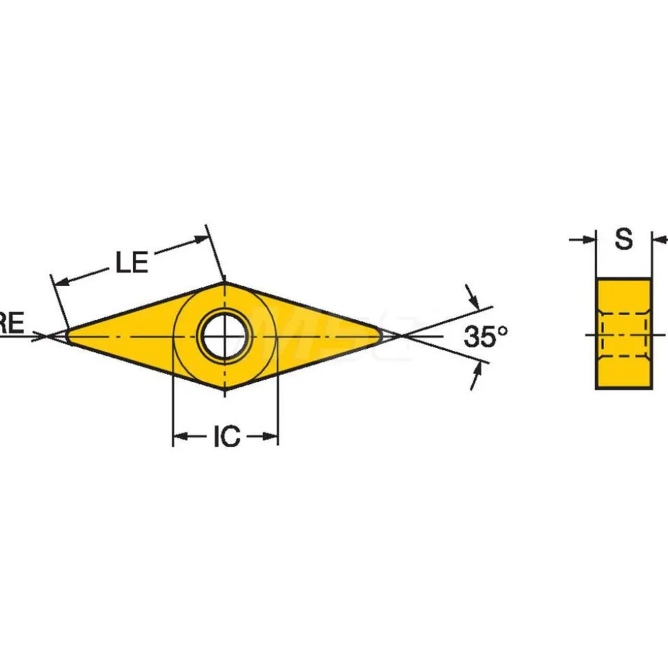 Turning Insert: VNMG332-MM 2025, Carbide