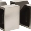 V-Block: 5-1/8" Max Capacity, 90° V Angle