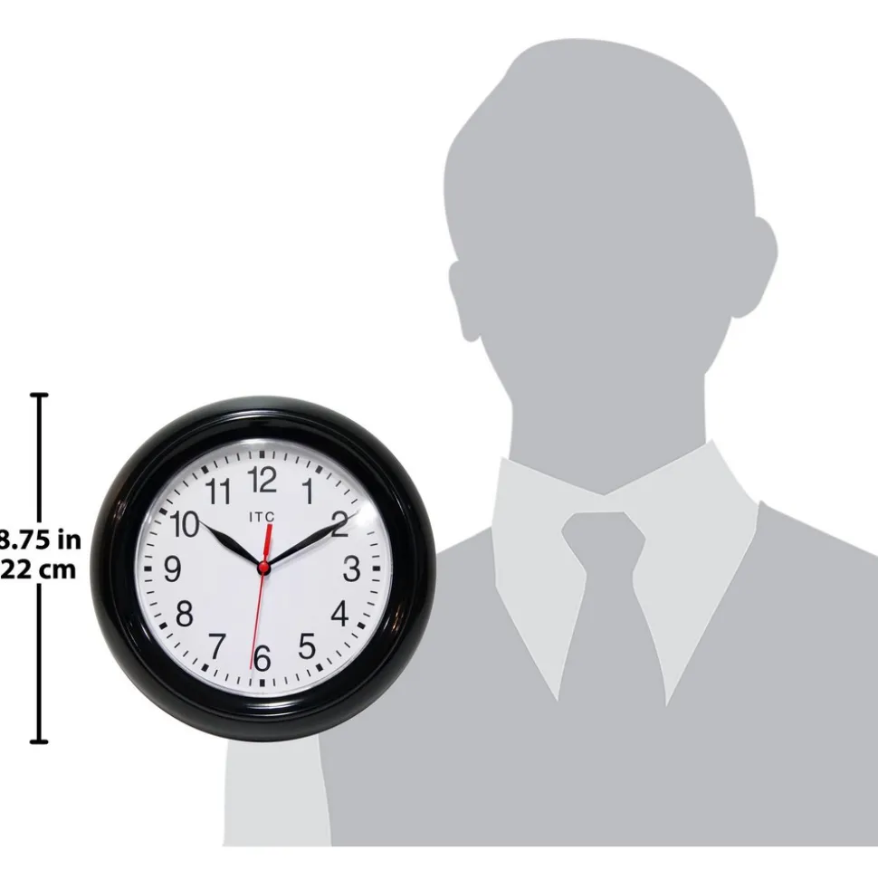 Wall Clocks: Clock Type: Dial; Display Type: Analog; Power Source: Battery; Clock Movement Control: Manual