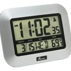 Wall Clocks: Display Type: LCD Digital; Power Source: AAA Batteries