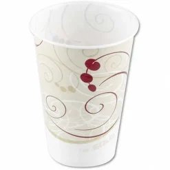 Waxed Paper Cold Cups, 7 oz, Symphony Design