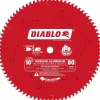 Wet & Dry Cut Saw Blade: 10" Dia, 5/8" Arbor Hole, 0.094" Kerf Width, 80 Teeth
