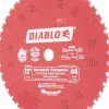 Wet & Dry Cut Saw Blade: 12" Dia, 1" Arbor Hole, 0.098" Kerf Width, 44 Teeth