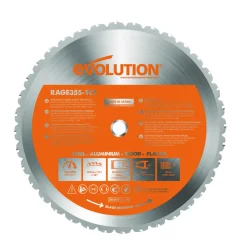 Wet & Dry-Cut Saw Blade: 14" Dia, 1" Arbor Hole, 36 Teeth