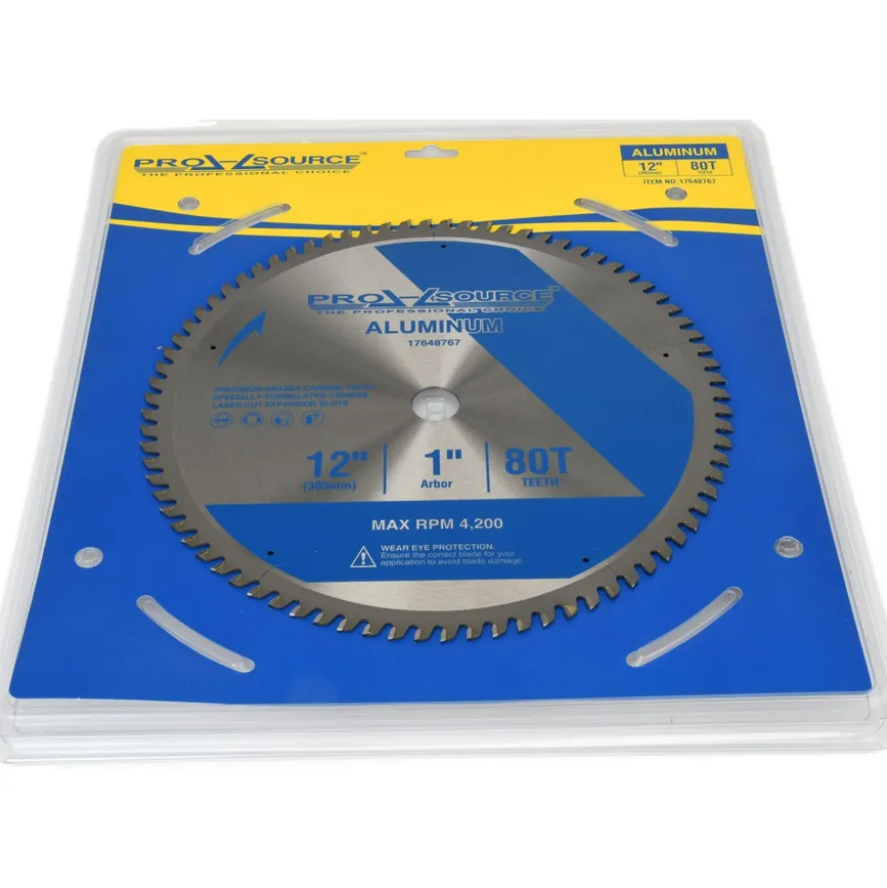 Wet & Dry Cut Saw Blade: 12" Dia, 1" Arbor Hole, 0.0945" Kerf Width, 80 Teeth