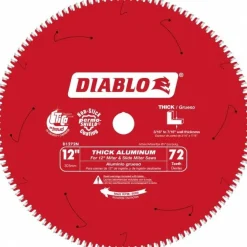 Wet & Dry Cut Saw Blade: 12" Dia, 1" Arbor Hole, 72 Teeth