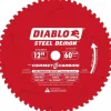 Wet & Dry Cut Saw Blade: 12" Dia, 1" Arbor Hole, 60 Teeth