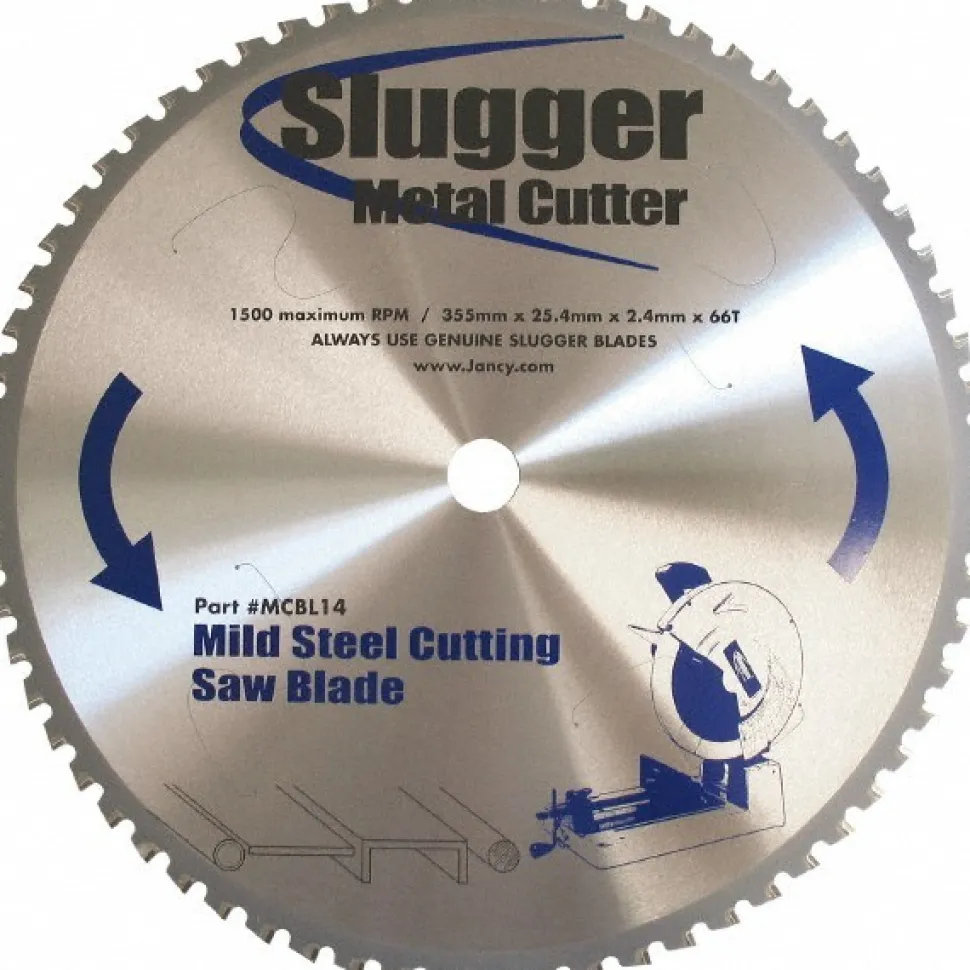Wet & Dry Cut Saw Blade: 14" Dia, 1" Arbor Hole, 66 Teeth
