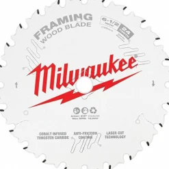 Wet & Dry Cut Saw Blade: 6-1/2" Dia, 5/8" Arbor Hole, 0.063" Kerf Width, 24 Teeth