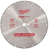 Wet & Dry Cut Saw Blade: 14" Dia, 1" Arbor Hole, 1/8" Kerf Width