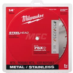 Wet & Dry Cut Saw Blade: 14" Dia, 1" Arbor Hole, 1/8" Kerf Width