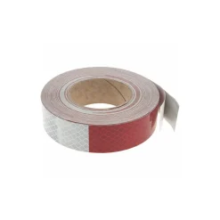 1-1/2" Wide, Red/White Reflective OSHA Conspicuity Tape