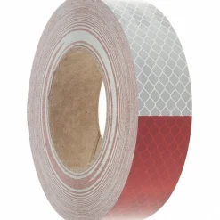 1-1/2" Wide, Red/White Reflective OSHA Conspicuity Tape