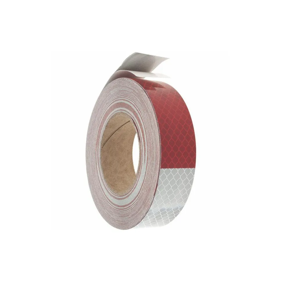 1-1/2" Wide, Red/White Reflective OSHA Conspicuity Tape