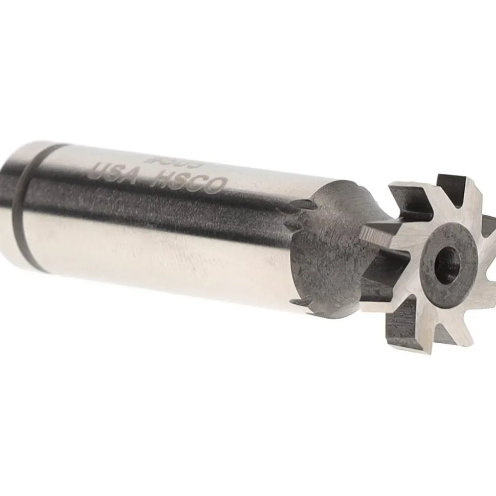 Woodruff Keyseat Cutter: 5/8" Cut Dia, 5/32" Cut Width, 1/2" Shank Dia, Staggered Tooth