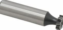 Woodruff Keyseat Cutter: 1/2" Cut Dia, 1/8" Cut Width, 1/2" Shank Dia, Staggered Tooth