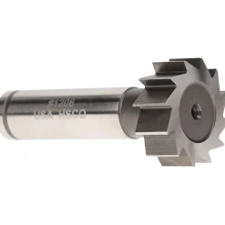 Woodruff Keyseat Cutter: 1" Cut Dia, 3/8" Cut Width, 1/2" Shank Dia, Straight Tooth