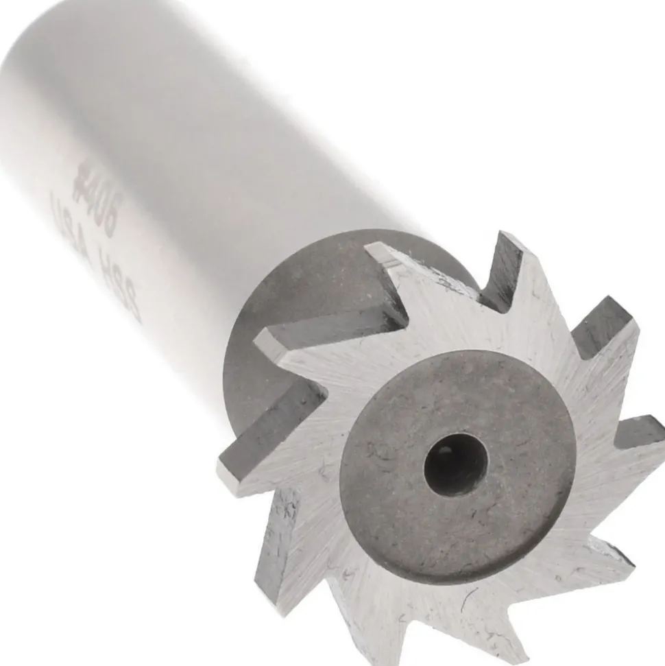 Woodruff Keyseat Cutter: 3/4" Cut Dia, 1/8" Cut Width, 1/2" Shank Dia, Straight Tooth
