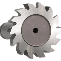 Woodruff Keyseat Cutter: 1-1/2" Cut Dia, 1/4" Cut Width, 1/2" Shank Dia, Staggered Tooth