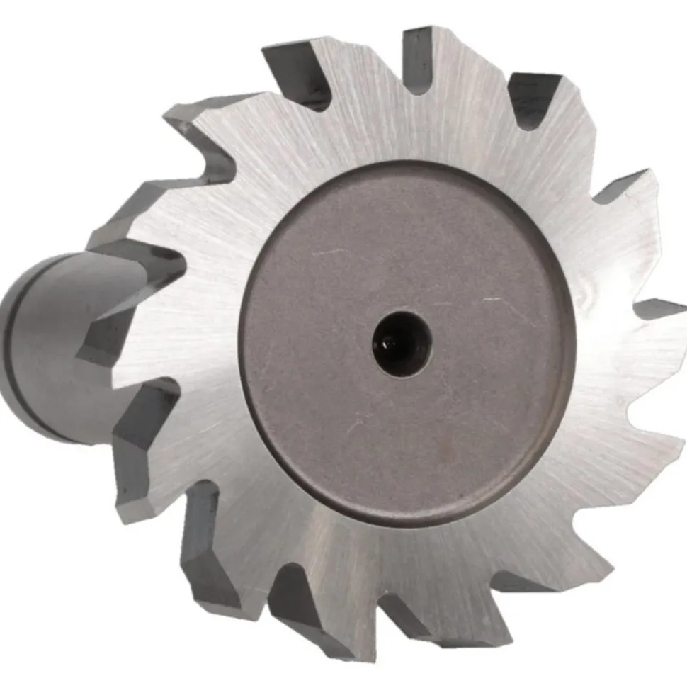 Woodruff Keyseat Cutter: 1-1/2" Cut Dia, 1/4" Cut Width, 1/2" Shank Dia, Staggered Tooth