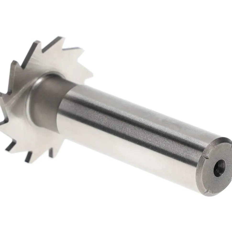 Woodruff Keyseat Cutter: 1-1/8" Cut Dia, 1/16" Cut Width, 1/2" Shank Dia, Straight Tooth