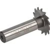Woodruff Keyseat Cutter: 1-1/4" Cut Dia, 3/64" Cut Width, 1/2" Shank Dia, Straight Tooth