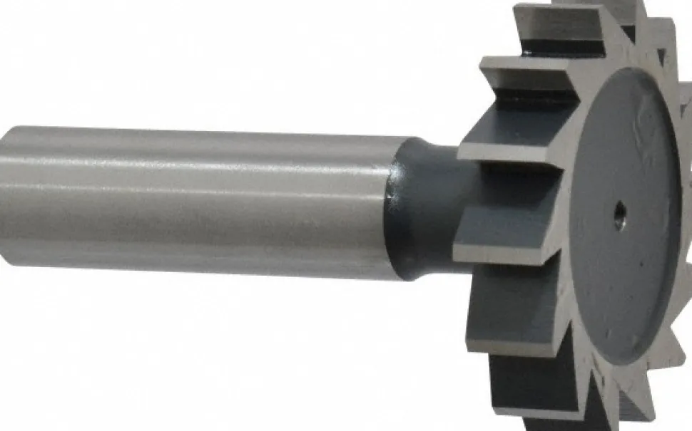 Woodruff Keyseat Cutter: 1-1/2" Cut Dia, 5/16" Cut Width, 1/2" Shank Dia, Straight Tooth