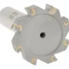 Woodruff Keyseat Cutter: 1-1/4" Cut Dia, 1/4" Cut Width, 1/2" Shank Dia, Straight Tooth