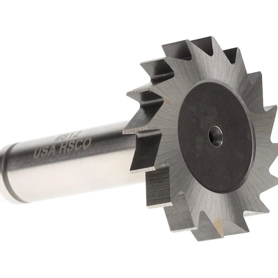 Woodruff Keyseat Cutter: 1-1/2" Cut Dia, 1/4" Cut Width, 1/2" Shank Dia, Straight Tooth