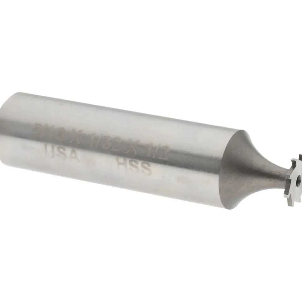 Woodruff Keyseat Cutter: 5/16" Cut Dia, 1/32" Cut Width, 1/2" Shank Dia, Straight Tooth
