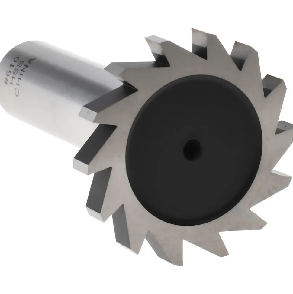 Woodruff Keyseat Cutter: 1-1/4" Cut Dia, 3/16" Cut Width, 1/2" Shank Dia, Straight Tooth