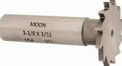 Woodruff Keyseat Cutter: 1-1/8" Cut Dia, 3/32" Cut Width, 1/2" Shank Dia, Straight Tooth