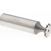 Woodruff Keyseat Cutter: 1/2" Cut Dia, 1/16" Cut Width, 1/2" Shank Dia, Straight Tooth