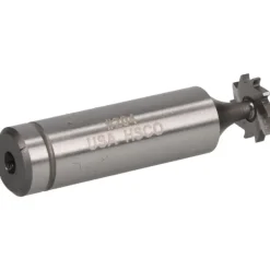 Woodruff Keyseat Cutter: 1/2" Cut Dia, 1/16" Cut Width, 1/2" Shank Dia, Straight Tooth