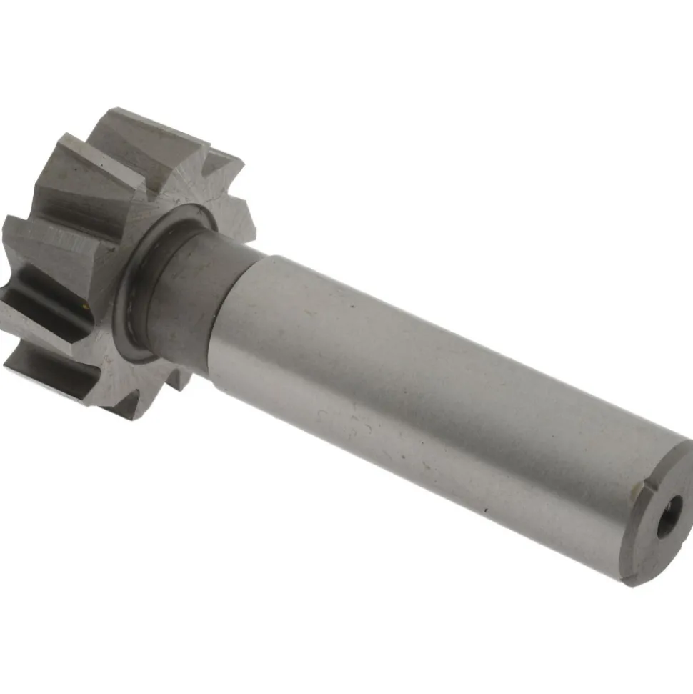 Woodruff Keyseat Cutter: 1" Cut Dia, 3/8" Cut Width, 1/2" Shank Dia, Staggered Tooth