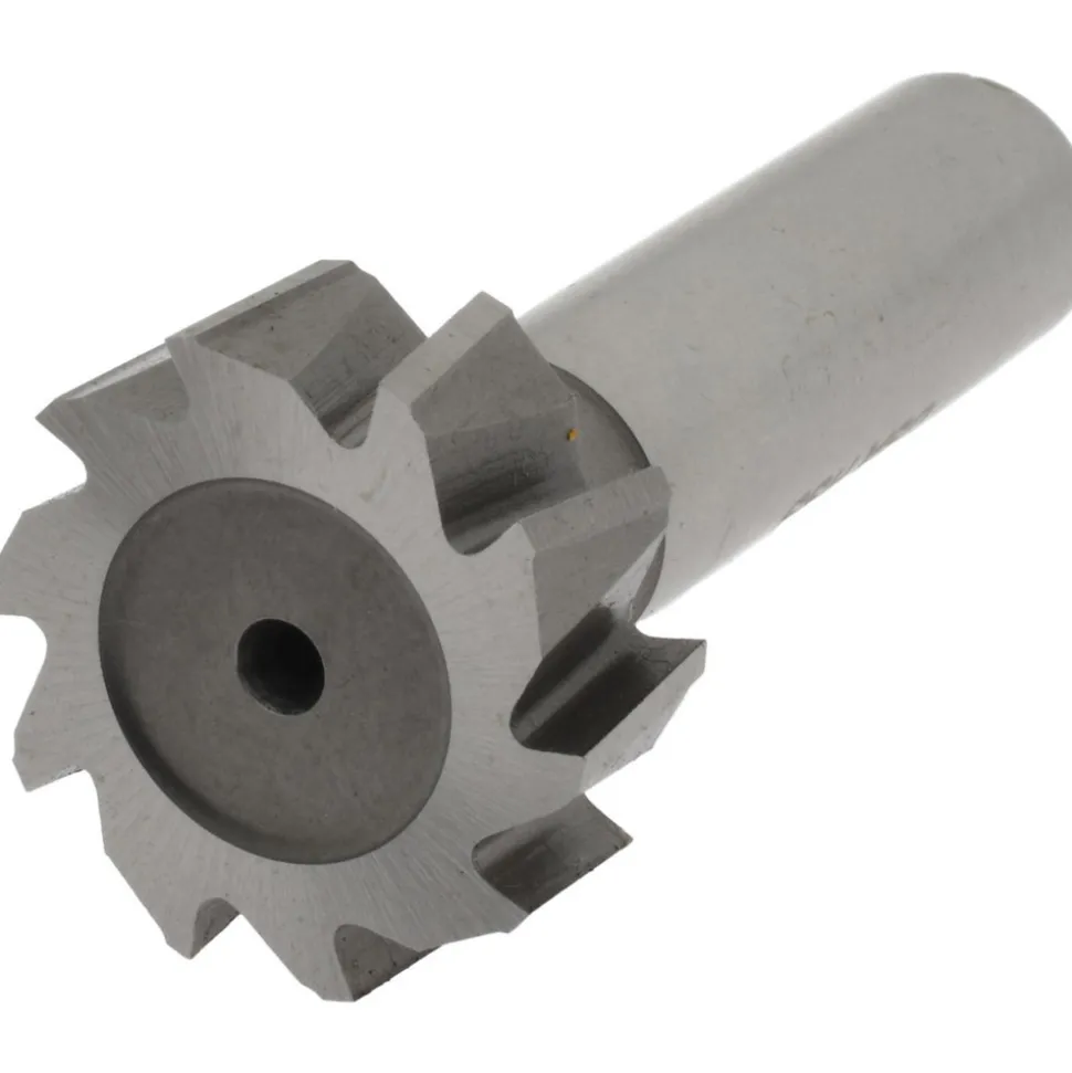 Woodruff Keyseat Cutter: 1" Cut Dia, 3/8" Cut Width, 1/2" Shank Dia, Staggered Tooth