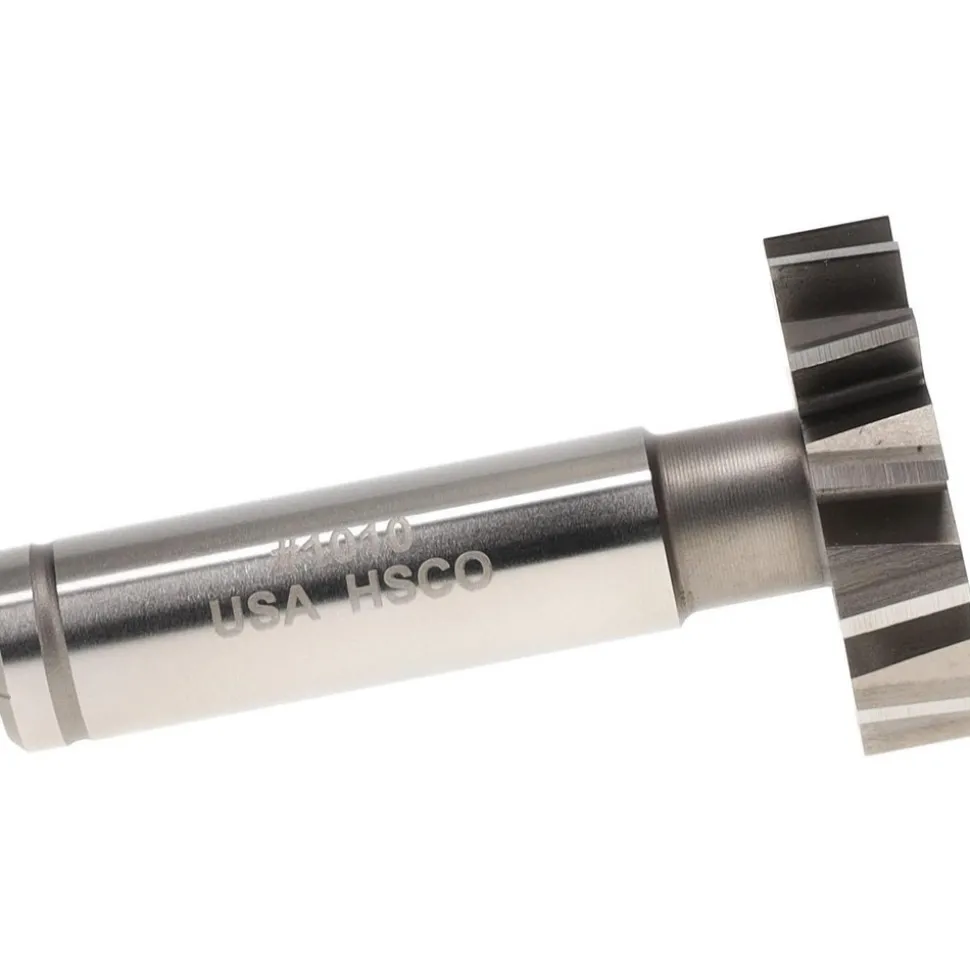 Woodruff Keyseat Cutter: 1-1/4" Cut Dia, 5/16" Cut Width, 1/2" Shank Dia, Staggered Tooth