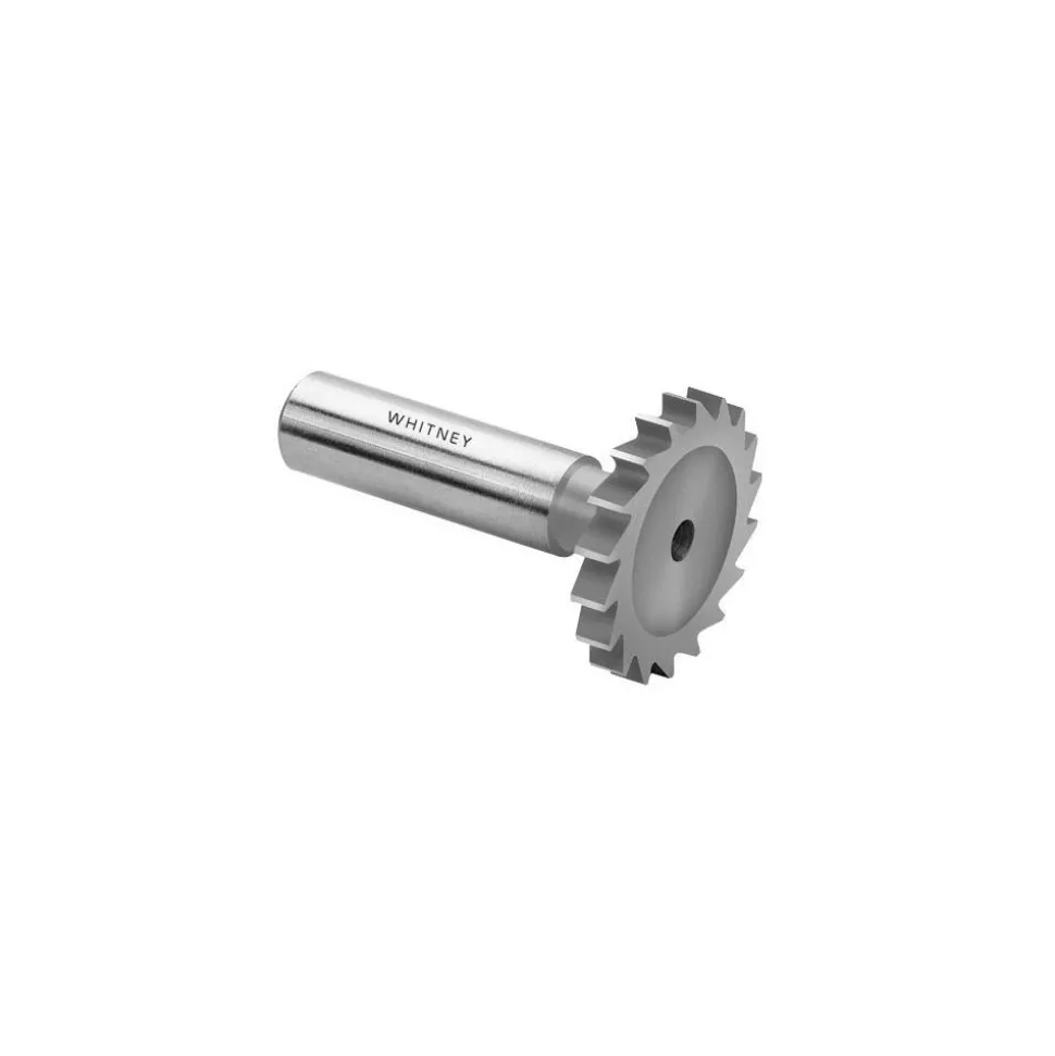 Woodruff Keyseat Cutter: 1-1/8" Cut Dia, 1/8" Cut Width, 1/2" Shank Dia, Straight Tooth