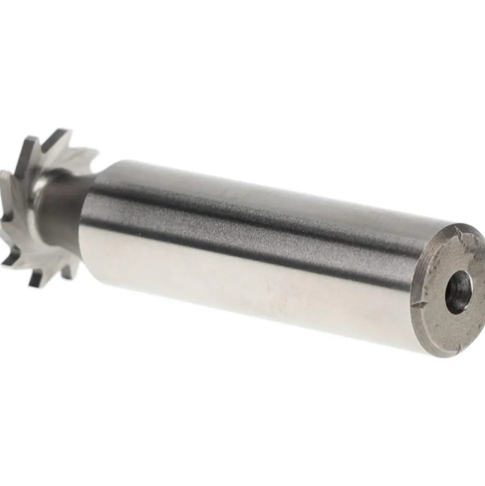Woodruff Keyseat Cutter: 5/8" Cut Dia, 1/16" Cut Width, 1/2" Shank Dia, Straight Tooth