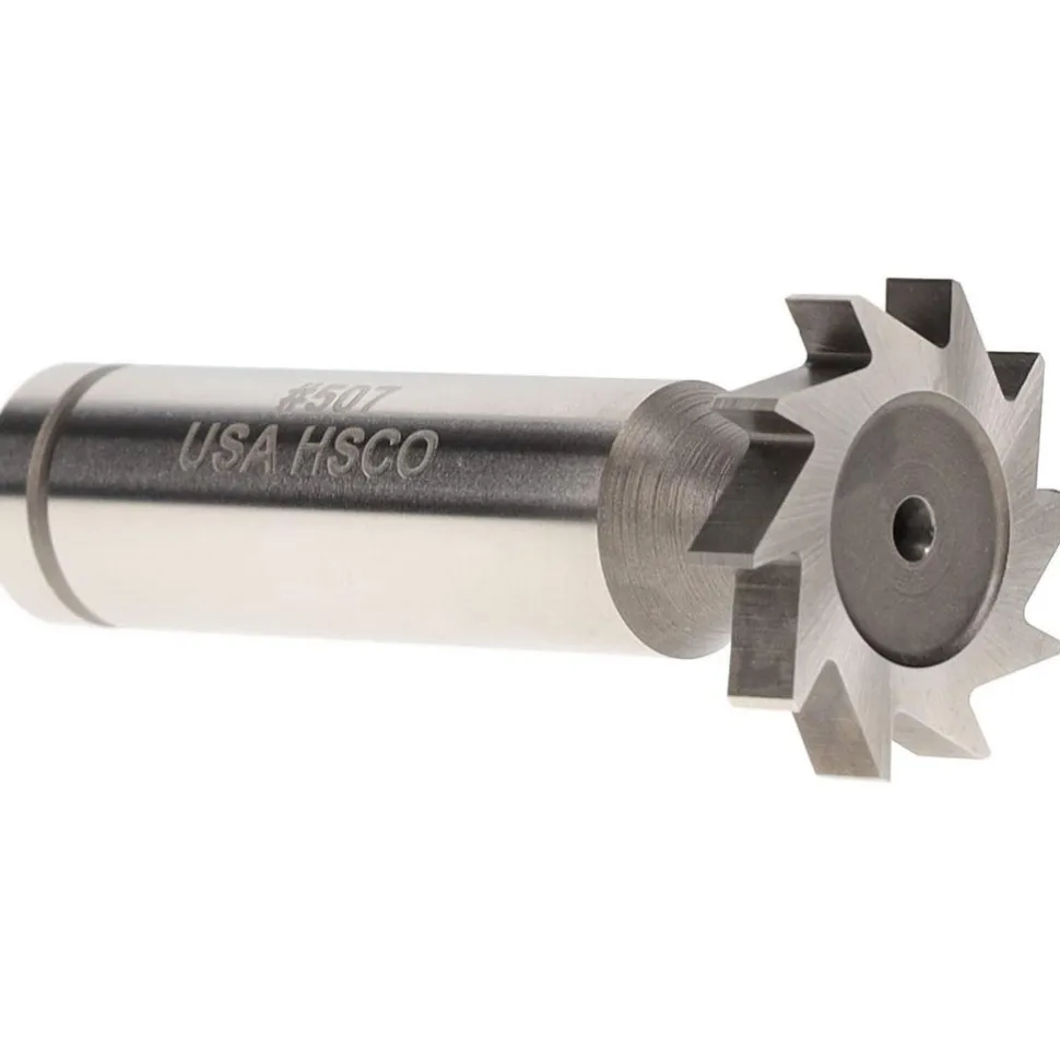 Woodruff Keyseat Cutter: 7/8" Cut Dia, 5/32" Cut Width, 1/2" Shank Dia, Straight Tooth