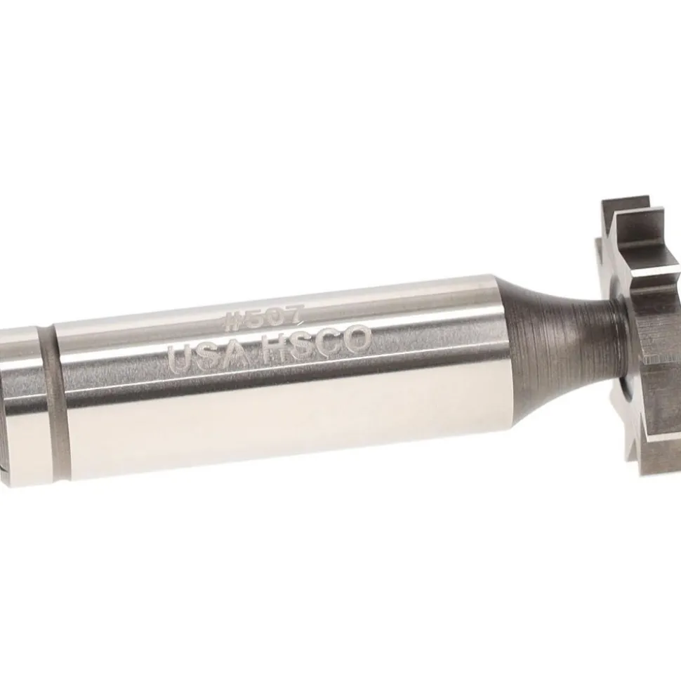 Woodruff Keyseat Cutter: 7/8" Cut Dia, 5/32" Cut Width, 1/2" Shank Dia, Straight Tooth