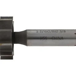 Woodruff Keyseat Cutter: 1-1/4" Cut Dia, 3/8" Cut Width, 1/2" Shank Dia, Straight Tooth